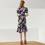 RIZA Floral Midi Dress