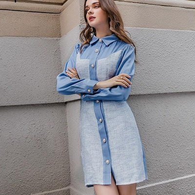 FARAH Button Down Mini Dress