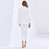 Blazer and Cropped Pant Set