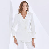 Blazer and Cropped Pant Set
