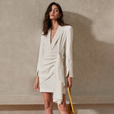 CARISSA Chic Drape Mini Dress