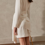 CARISSA Chic Drape Mini Dress