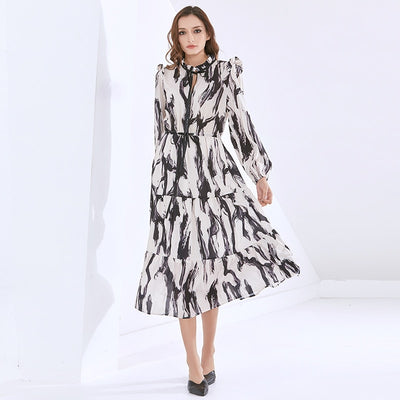 KARA Printed Midi Dress