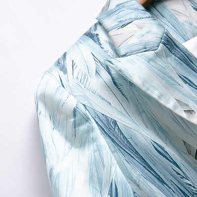 Chic Leopard Print Hem Blazer