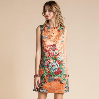 CECILY Beaded Mini Dress