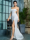 CARA Elegant Thigh-HIgh Slit Gown