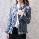 Classy Pearls Tweed Blazer