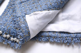 Classy Pearls Tweed Blazer