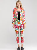 Floral Print Two-piece suit
