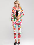 Floral Print Two-piece suit