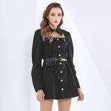 LAUREY Button Down Mini Dress