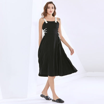 KATYA Straps and Strings Midi Dress