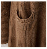 LILIA Cape Sweater Midi Dress