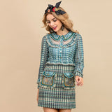 ANNIE Vintage Tweed Mini Dress