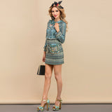 ANNIE Vintage Tweed Mini Dress