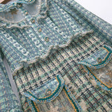ANNIE Vintage Tweed Mini Dress