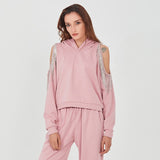 Tasseled Sweatshirt and Jogger Pants Set