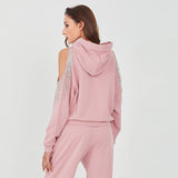 Tasseled Sweatshirt and Jogger Pants Set