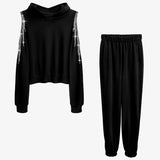 Tasseled Sweatshirt and Jogger Pants Set