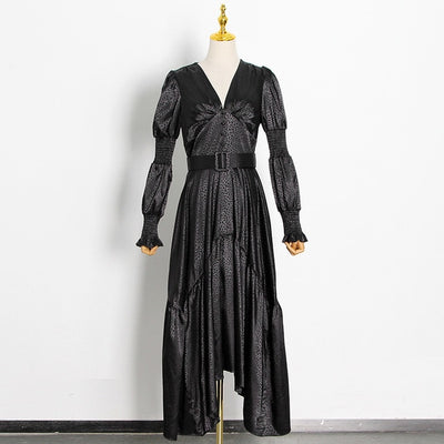 BETTY Classy Drapes Vintage Maxi Dress