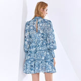 BERNICE Tiered Printed Mini Dress