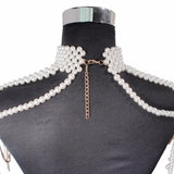 Statement Beaded Pearls Party Necklace