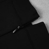 Crop Bustier and Slit Pant Set