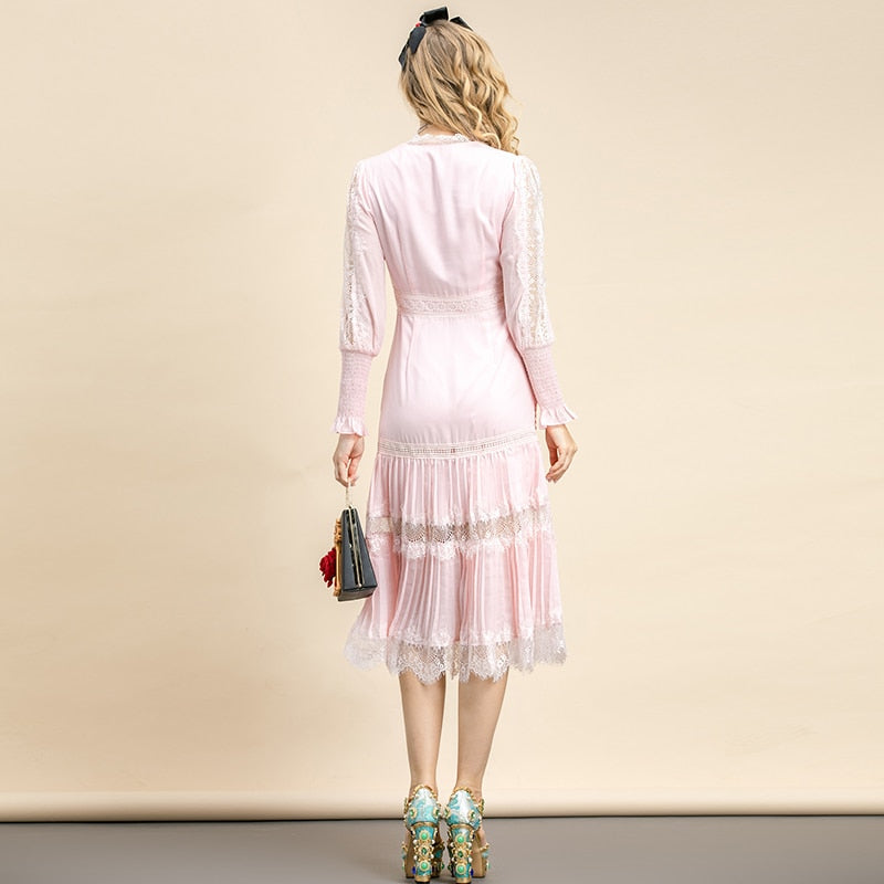 SOFIE Dreamy Pink Midi Dress