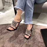 Open-Toe High-Helled Party Sandals