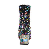 Colorful Sequins Mid-calf Party Boots