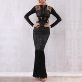 FELICIA Embellished Evening Gown