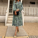 ISHKA Floral Print Midi Dress