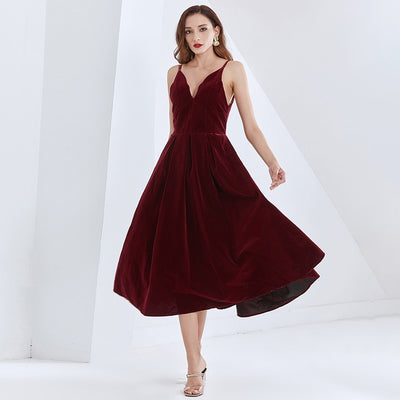 LORINDA Luxe Midi Swing Dress