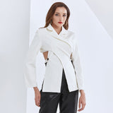 Criscross Cut-out Blazer