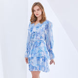 DEANNA Flutter Mini Dress in colors