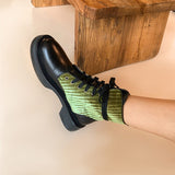 Vegan Leather Lace-up Motorcycle Boots