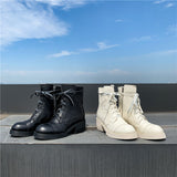 Lace-up Leather Army Boots