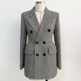 Classy Houndstooth Blazer
