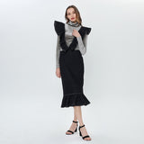 TALLULAH Ruffled Midi Dress