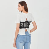 Shirt with Lace Corset