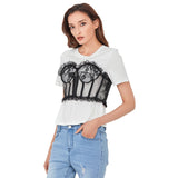Shirt with Lace Corset