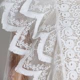 Chic Ruffled Lace Blouse in Colors