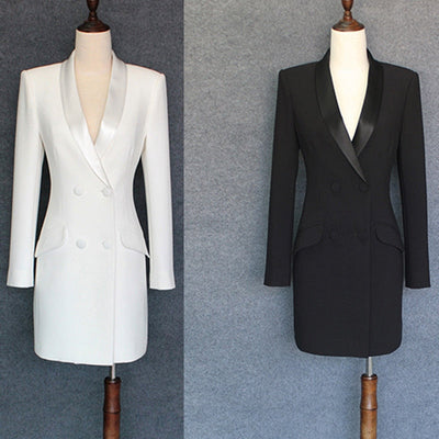 DEVI Double-Breasted Blazer Dress in colors