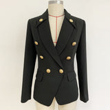 Notched Lapel Fitted Blazer in colors