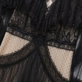 CAMERON Elegant Mesh Midi Dress