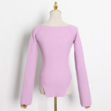 Sweetheart knit tunic in colors