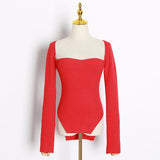 Sweetheart knit tunic in colors