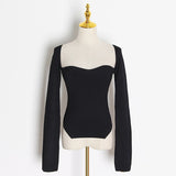 Sweetheart knit tunic in colors
