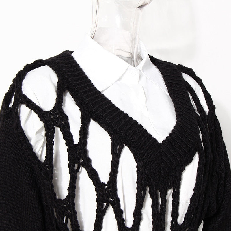 Lacework Pullover Sweater