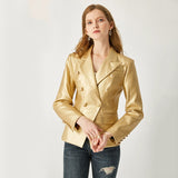 Glam & Golden Double-breasted blazer